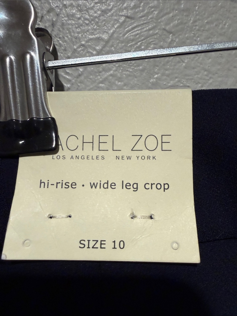 Rachel Zoe-Wide-Leg Navy Dress Pants. Waist 17”. Rise 12”. Inseam 24” - Picture 3 of 7